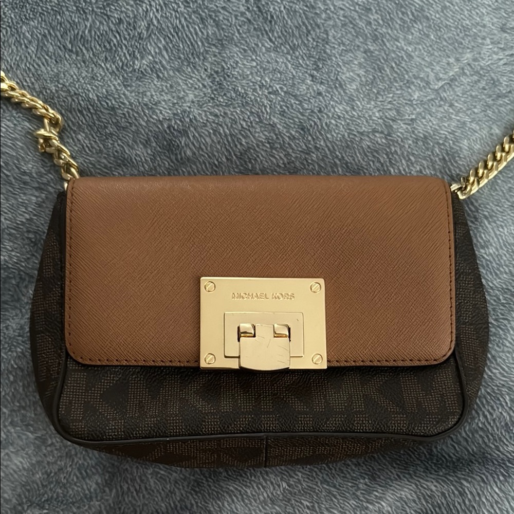 Michael Kors Brown Adjustable Crossbody Bag